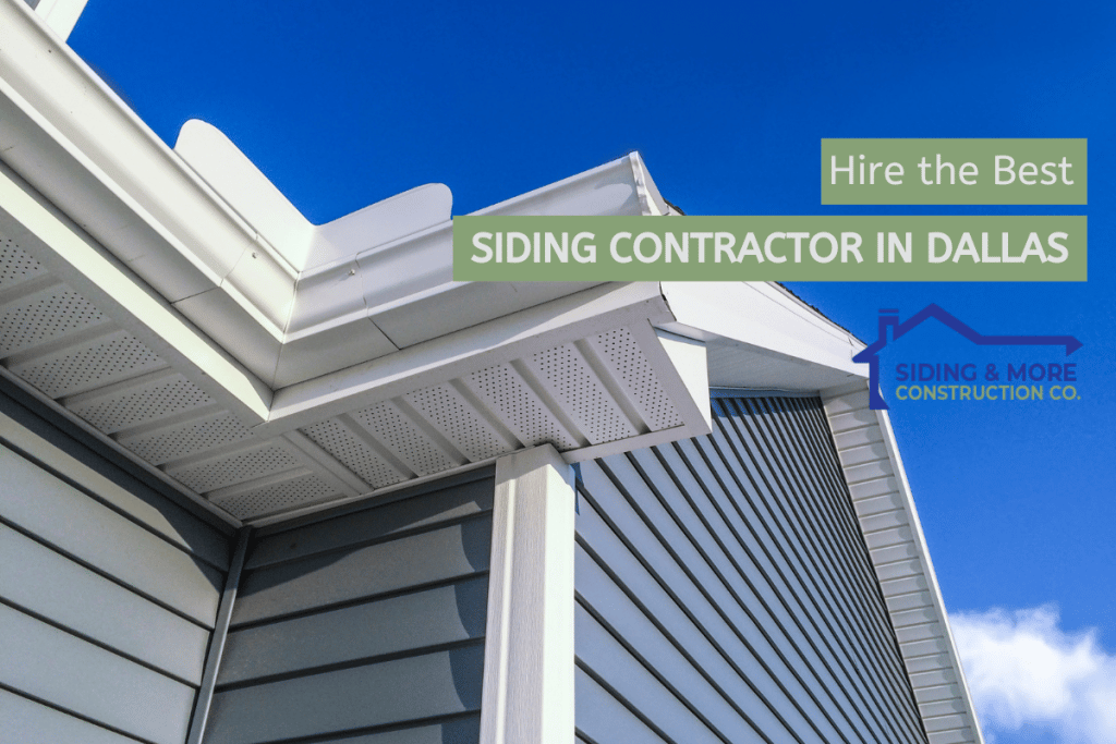 Siding & More team, recognized as the best siding contractor in Dallas, working on a home exterior.