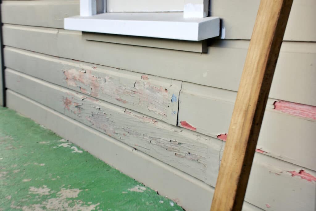 hail damage siding peeling siding