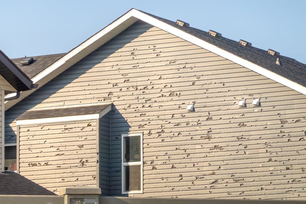 hail damage house siding home hail damage to vinyl siding
