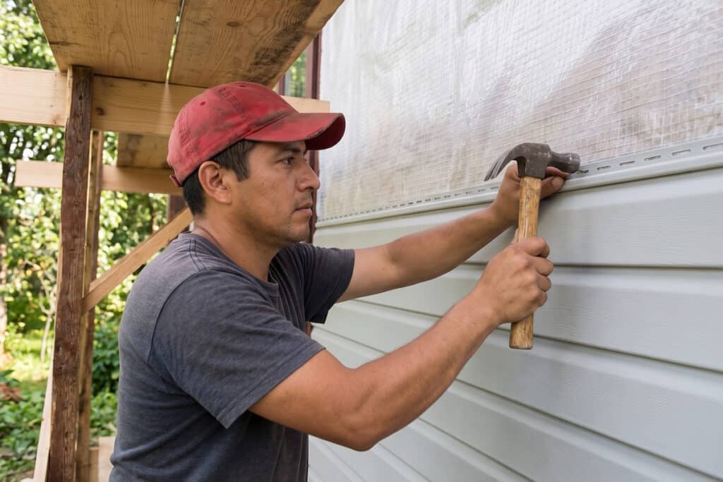 vinyl siding melting house siding work
